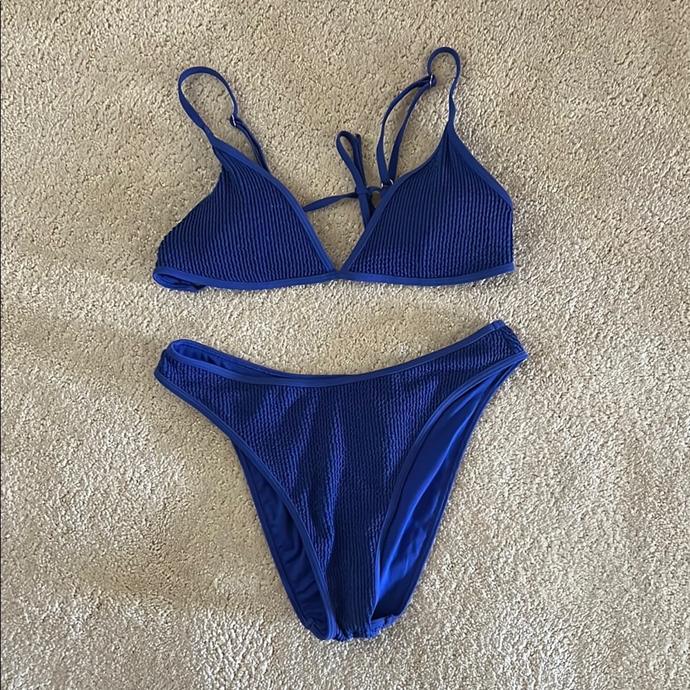 Abercrombie & Fitch Vibrant Blue Bikini Set